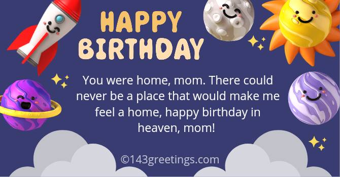 birthday in heaven mom