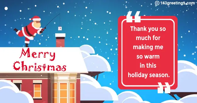 Christmas Thank You Messages