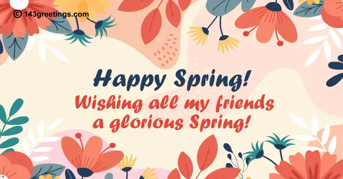 Spring Wishes for Friends