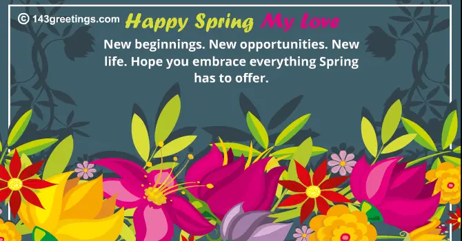 Spring Wishes for Loved One