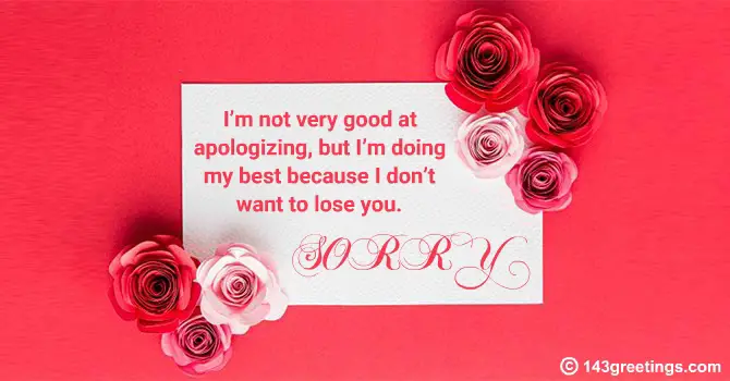 apology messages for wife