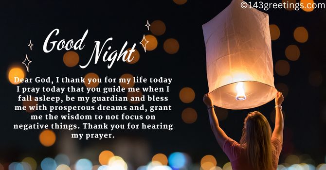 Christian Good Night Prayer