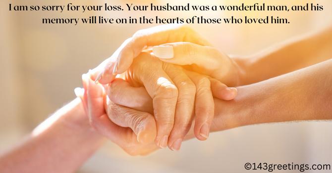 Condolence Message to a Wife Who Lost Her Husband