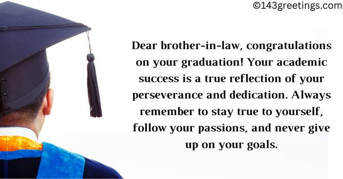 Graduation Wishes for Brother-in-Law