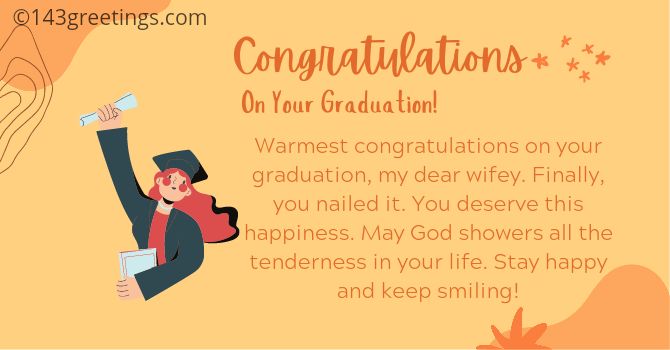 Graduation Wishes For Son's Girlfriend