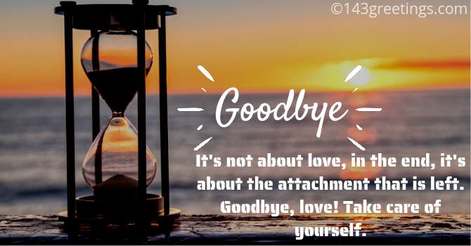 Heat touching goodbye messages for girlfrined