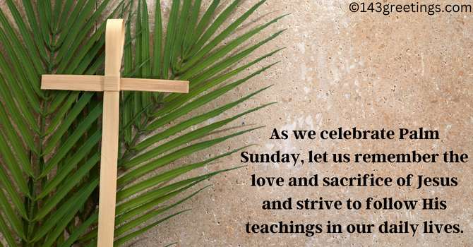 Palm Sunday Messages