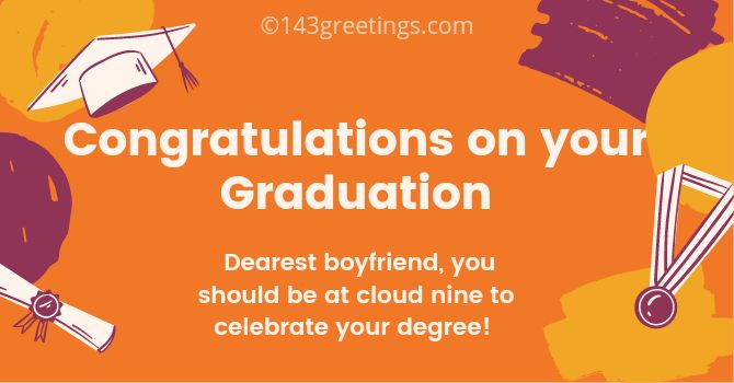 short graduation message for boyfriend
