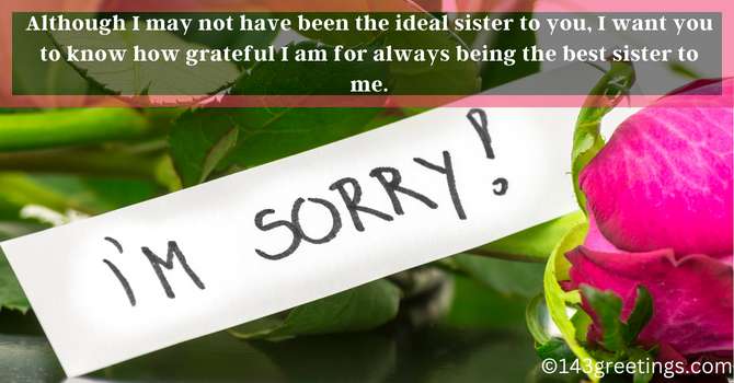 sorry messages for sister