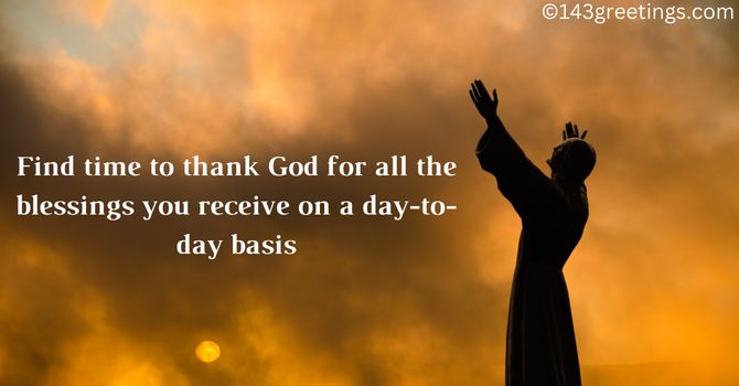 Thank You, Lord, for All the Blessings