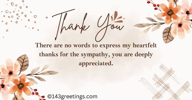 Sympathy Thank You Messages, Quotes & Status