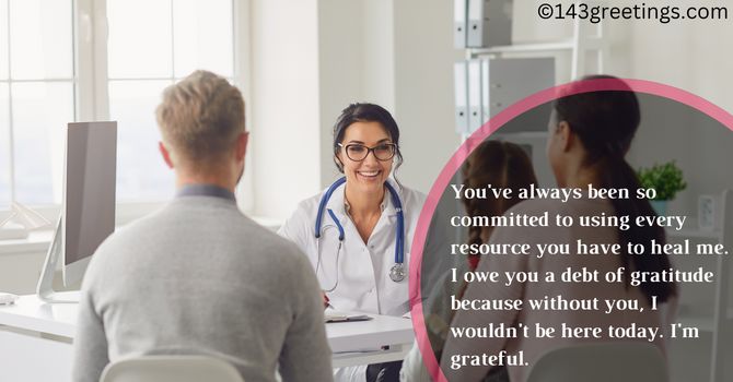 Thank You Note for Doctors