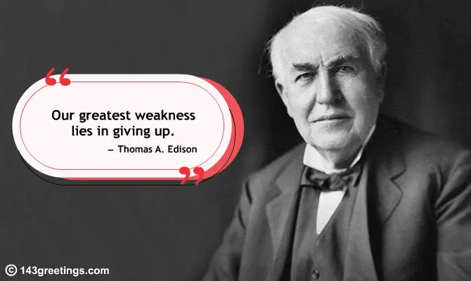 thomas alva edison motivational quotes