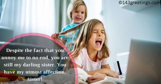 Trust Message for Your Sister