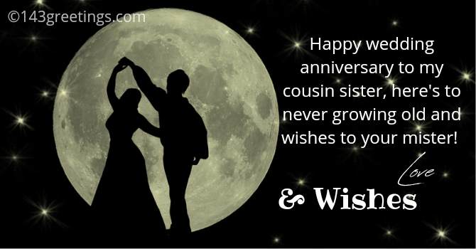 wedding anniversary wishes for cousin sister