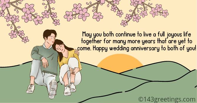 Wedding Anniversary Blessing Wishes