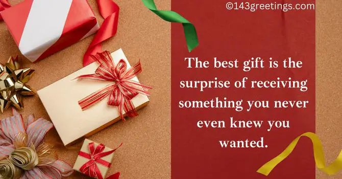 Unexpected Birthday Surprise Gift Quotes