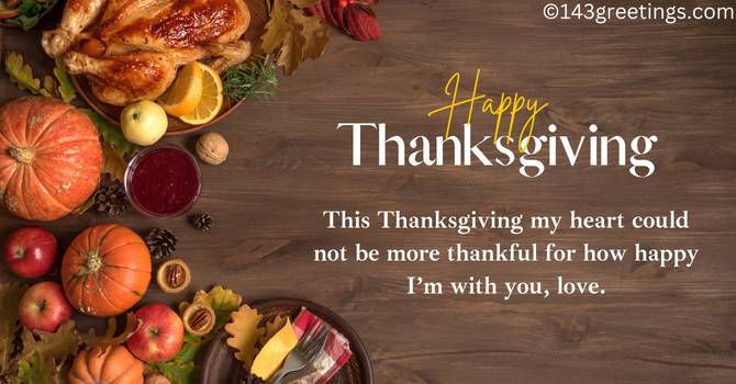 Thanksgiving Love Quotes for Her