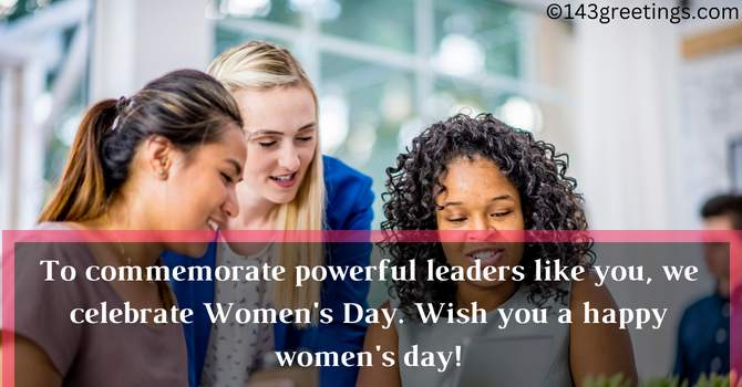 Women's Day Wishes to Colleagues