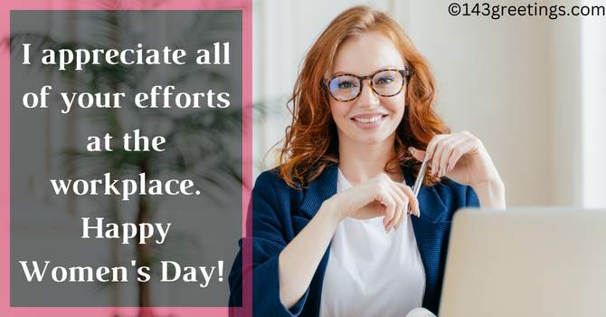 Women’s Day Wishes To Employees